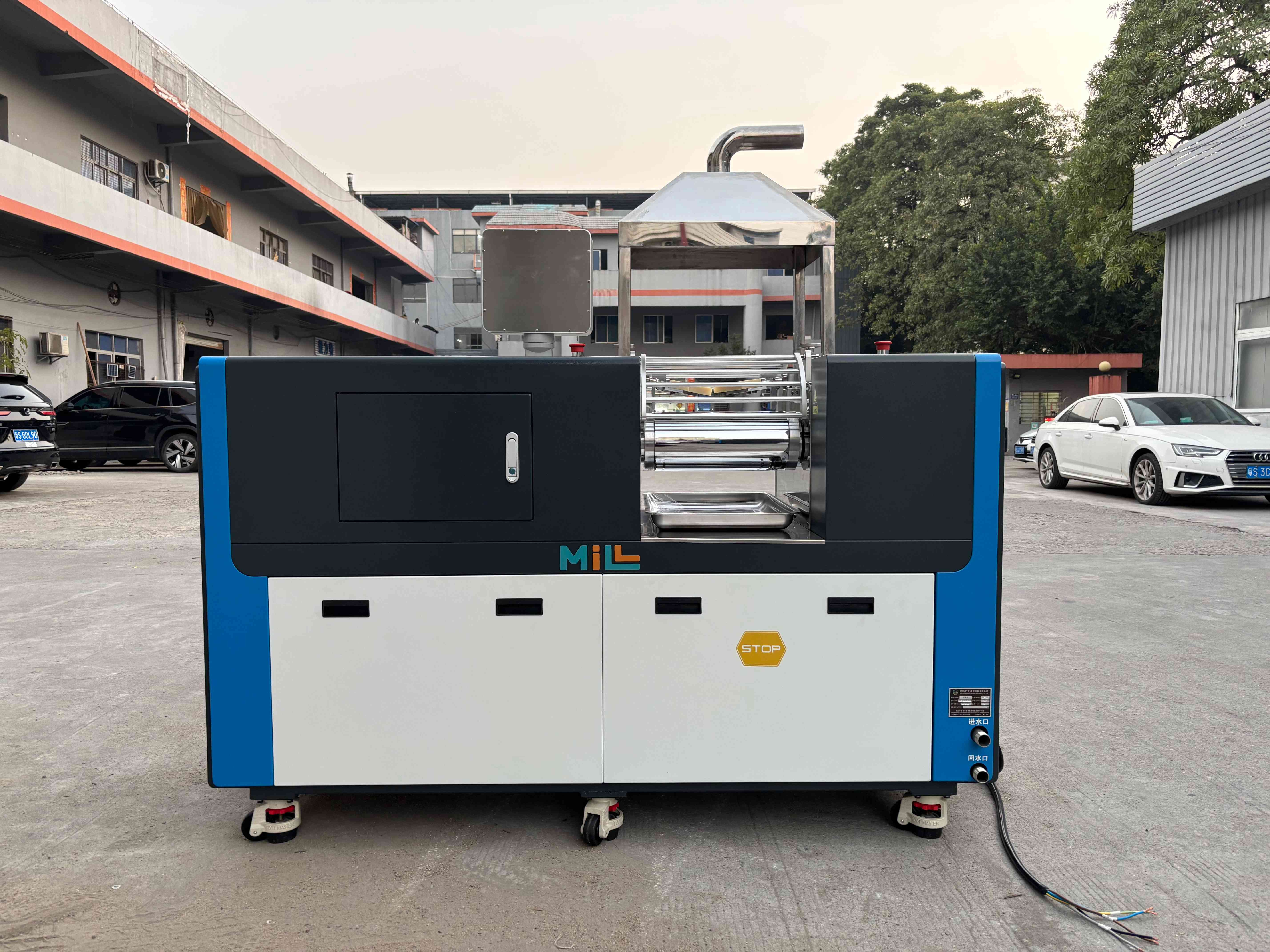 密尔MR-6寸环保吸尘实验型开炼机-背面